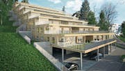 Die Überbauung besteht aus zwölf Terrassenwohnungen. (Bild: pd)