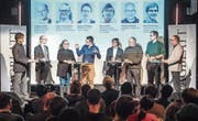 Plädoyer gegen die Mobilitäts-Initiative: Nachdem die CVP-Stadtpartei am vergangenen Donnerstag eine Nein-Parole gefasst hatte, entpuppte sich Parteipräsident Raphael Widmer gestern Abend im Kugl als überzeugter Gegner der Abstimmungsvorlage vom 4. März. (Bild: Urs Bucher)