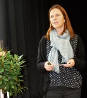 Die neue Institutionsleiterin Susanne Heuberger berichtet noch nicht über die ersten 100 Tage, aber über die ersten 10 Wochen. (Bild: Peter Küpfer)