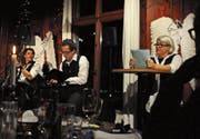 Die drei Engel fürs Chössi stiegen zum zehnten Mal hernieder: Christian Käufeler, Peter Hottinger und Martha Zürcher. (Bilder: Michael Hug)