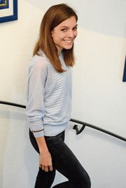 Chiara Scherrer zu Hause bei ihren Eltern in Bütschwil. (Bild: Beat Lanzendorfer)