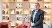 Bruno H. Schöpfer, Managing Director des Bürgenstock Hotels, im Waldhotel Healthy Living. (Bild: Boris Bürgisser (Bürgenstock, 14. Dezember 2017))