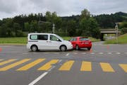 Bei der Kollision auf der Zürcher Strasse wurde niemand verletzt. (Bild: Stapo SG)