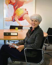 Am zweitletzten Arbeitstag: Schuldirektorin Barbara Eberhard in ihrem Büro. (Bild: Ralph Ribi)