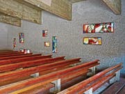 Die Kapelle mit den Farbfenstern befindet sich im obersten Stock der Handwerkschule in Taidong. (Bild: pd)