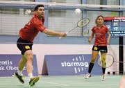 Das Mixeddoppel Maas/Pelling muss für die Playoffs nochmals zulegen. (Bild: Matthias Zindel)