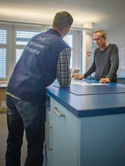 Im Zollamt an der Oberstrasse 122 in der Stadt St. Gallen arbeiten gegenwärtig neun Personen. (Bild: Benjamin Manser)