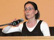 Die Referentin, die evangelisch-reformierte Pfarrerin Sabine Herold, befasste sich mit dem Thema «Vom Sandkorn zur Perle». (Bild: Rösli Zeller)
