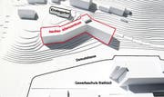 Das geplante Alterszentrum gegenüber der GBS. (Bild: Grafik: pd)