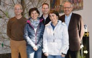 Seit Jahresbeginn arbeitet der Verwaltungsrat in neuer Zusammensetzung: Beat Thaler (Liegenschaften), Franziska Dürr (Anlässe), Matthias Gehrig (Vizepräsidium und Kassier), Nicole Manser (Aktuariat) und Präsident Karl Schönenberger (von links). (Bild: Zita Meienhofer)