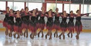 Die Gruppe «Ice Storms» des EV Mittelrheintal holte alles aus sich raus und erkämpfte sich die Silbermedaille in der Kategorie Mixed Age. (Bilder: Larissa Binder)