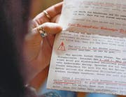 «Ich hörten Ihren Schrei der Not»: So beginnt der sechsseitige Brief. (Bild: Coralie Wenger)