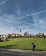 Im Gebiet Neuhus, direkt an der Romanshornerstrasse, will die Migros voraussichtlich ab Herbst 2018 ihr Provisorium eröffnen. (Bild: Michel Canonica (1. Februar 2012))
