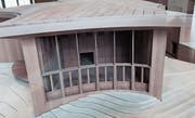 Architekturmodell des geplanten Klanghauses am Schwendisee. (Bild: Martin Knoepfel (1. Dezember 2015))