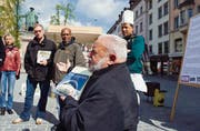Bekennende Calatrava-Fans: Elsbeth Fischer, Marcus D. Waltenberg, Tek Berhe, Alfons Weisser und Hansueli Stettler (von links). (Bild: Urs Jaudas)