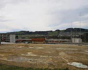 Das ehemalige Industrieareal gegenüber des Bahnhofs Haggen. (Bild: David Gadze)