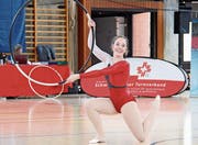 Jana Ruppaner vom STV Marbach mit überzeugender Ausstrahlung an den STT 2017 in Mendrisio. (Bild: pd)