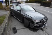 Der Unfallwagen. (Bild: Kapo SG)