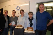 Das Team hinter dem «Zwingli Code»: (von links) Sabine Kutzelmann, Thomas Boos, Beatrice Straub, Symela Müller-Mystakidis und Michael Burtscher. (Bild: Noëlle Lee)