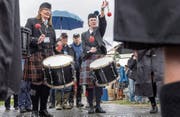 Der Samstag an den fünften Appowila Highland Games fiel buchstäblich ins Wasser. Das hatte finanzielle Folgen. (Bild: Hanspeter Schiess)