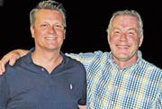 Robin Keller (links) und Roman Büeler treten aus dem Vorstand aus.