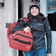 Reisebereit: Ramona Forchini fliegt heute nach Zypern und bereitet sich auf der Mittelmeerinsel auf die am 10. März in Südafrika beginnende Weltcup-Saison vor. (Bild: Beat Lanzendorfer)