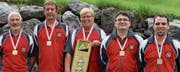 Die Altstätter Armbrustschützen gewinnen die OASV-Goldmedaille 2017. (Bild: pd)