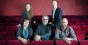 Die Preisträger (von links oben im Uhrzeigersinn): Alena Kundela, Bernhard Ruchti, Michael Finger, Martin Leuthold und Claudia Vamvas. (Bild: Urs Bucher)