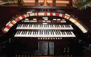 Spieltisch einer Wurlitzer-Orgel. Das Instrument besticht vor allem durch seinen noblen Klang. (Bild: pd)