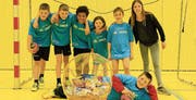 Das Team «Black Jack» aus Rüthi gewann alle Spiele am 40. Schülerturnier des HC Rehintal. (Bild: pd)