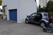 Der Rentner erlitt beim Selbstunfall unbestimmte Verletzungen. (Bild: Kapo SG)
