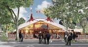 Circus Knie soll bleiben: Das Zelt des Schweizer Nationalzirkus auf dem neugestalteten Spelteriniplatz.
