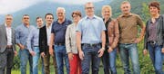 Kandidierende (von links): Jürg Bäuerle, Battista Affuso, Markus Patigler, Ruedi Hofstetter und Norbert Kolb, Christa Kobler, Patrik Schneider, Heidi Bösch, Christof Büchel und Cornelia Loher. (Bild: pd)