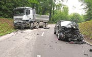 Der Autofahrer wurde beim Unfall verletzt. (Bild: Kapo TG)