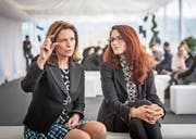 Die israelischen Unternehmerinnen Anat Bar-Gera (links) und Shira Kaplan am St. Gallen Symposium. (Bild: Michel Canonica (St. Gallen, 5. Mai 2017))