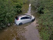 Der 18-jährige Deutsche blieb beim Unfall unverletzt. (Bild: Kapo TG)