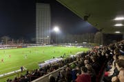 Vollbesetzte Ränge im Stadion Schützenwiese beim Cupmatch Winterthur - St.Gallen. (Bild: Keystone)