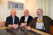 Aktuar Niklaus Scherrer, Präsident Georg Bösch und Kassier Ernst Brunner bilden den Vorstand des Sennenverbands Toggenburg (von links). (Bild: Adi Lippuner)