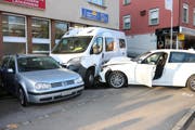 Blick auf die Unfallstelle. (Bild: Stapo SG)