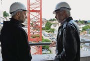 Vom vierten Obergeschoss hat man einen schönen Ausblick auf Uzwil.