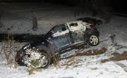 Das verunfallte Auto. (Bild: Kapo SG)