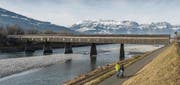 Gutes Bauen Ostschweiz: Letzte Rheinholzbrücke als Verbindung Sevelen - Vaduz. (Bild: Hanspeter Schiess)