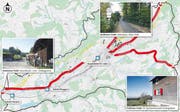 Die Hauptverkehrsachsen der Stadt drehen von Südwesten immer stärker Richtung Norden. (Bilder: th/Grafik: al)