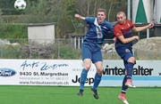 Der FC Rheineck mit Taras Zinko (rechts) hat sich an die Spitze gespielt. (Bild: Ulrike Huber)