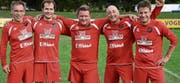 Die Bronzegewinner von Faustball Widnau. (Bild: Roland Jäger)