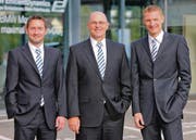 Freuen sich auf die Zukunft: (von links) Daniel Engelberger, Christian Jakob und Markus Schwingel. (Bild: pd)