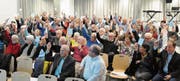 Der Diogenes Theaterverein steht hinter der Verlegung des Theaters in die «Prestegg». Nur ein Mitglied enthielt sich gestern der Stimme; alle andern waren dafür. (Bild: Max Tinner)