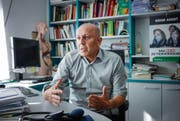 Renato Werndli macht klare Ansagen: «Schafe werden beim Schären regelrecht gequält.» (Bild: Ralph Ribi)