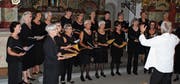 Frauen aus Solothurn und aus dem Toggenburg führten im Kloster St. Maria der Engel «Nonnengesänge» auf. (Bild: Thomas Rüegg)