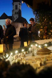 Am Chlausmarkt letztes Jahr stellte der Verkehrsverein das Weltrekord-Projekt erstmals vor. (Bild: PD)